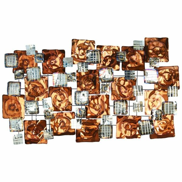 Solid Storage Supplies R Maze Hand Painted Etched Metal Wall Sculpture SO2957057